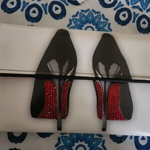 Stetson Black and Red White Clutch